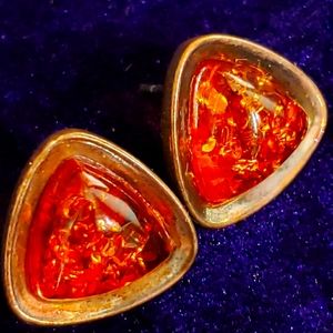 Baltic Amber Sterling Silver Earrings